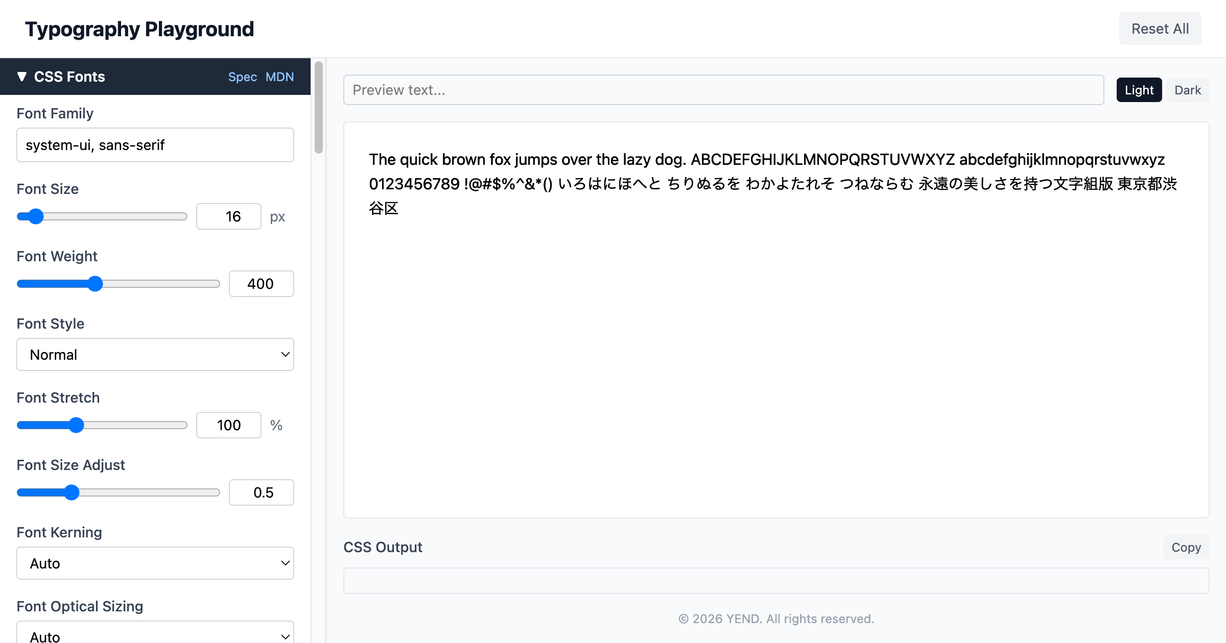Typography Playground
